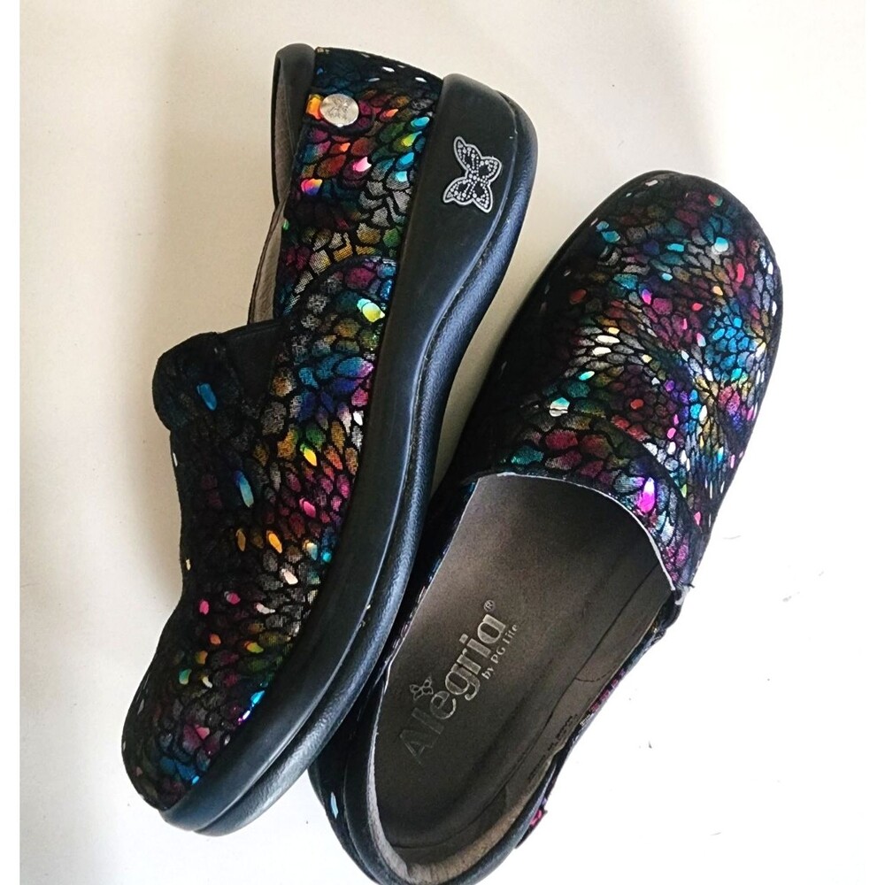 Alegria Kel-459 Keli Minnow Work Slip-On Shoes Rainbow Size 36/US 6-6.5
